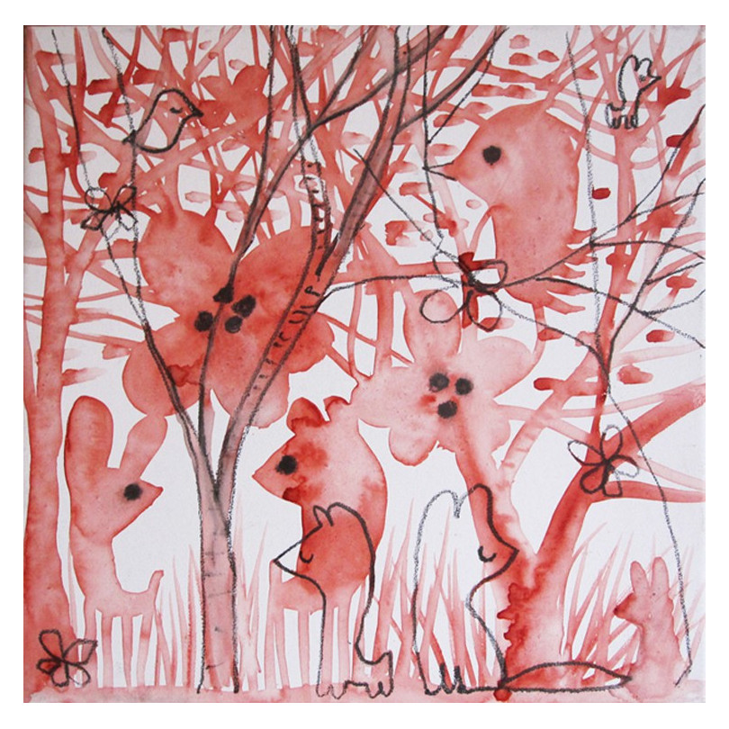 Bosque rojo - vanesa linares