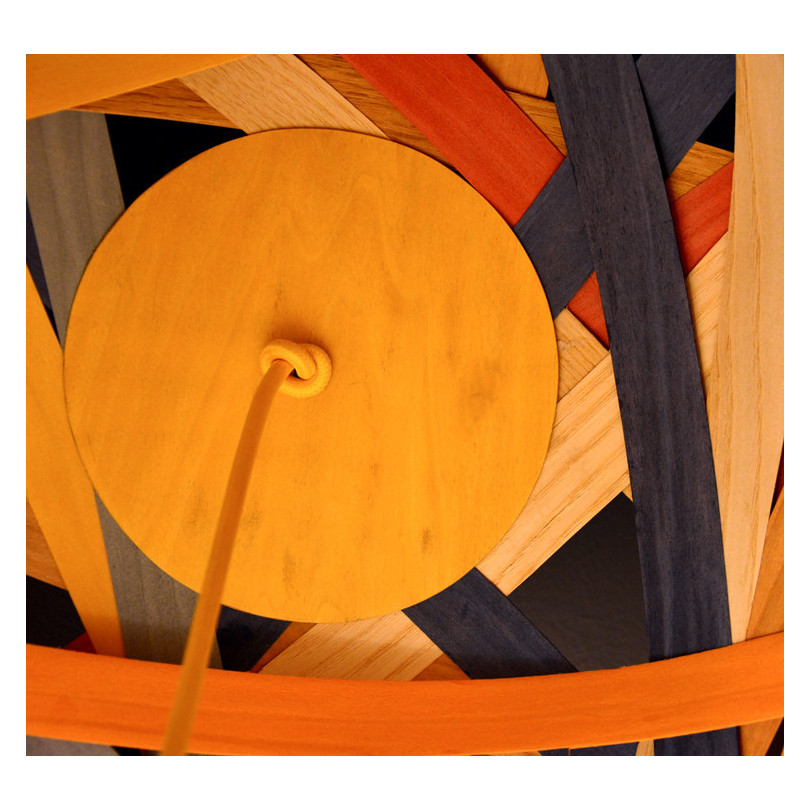ORGANIC & WOOD suspension en plaquages de bois de couleurs