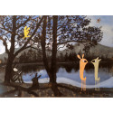 Guspis en el lago, cuadro de V. Linares