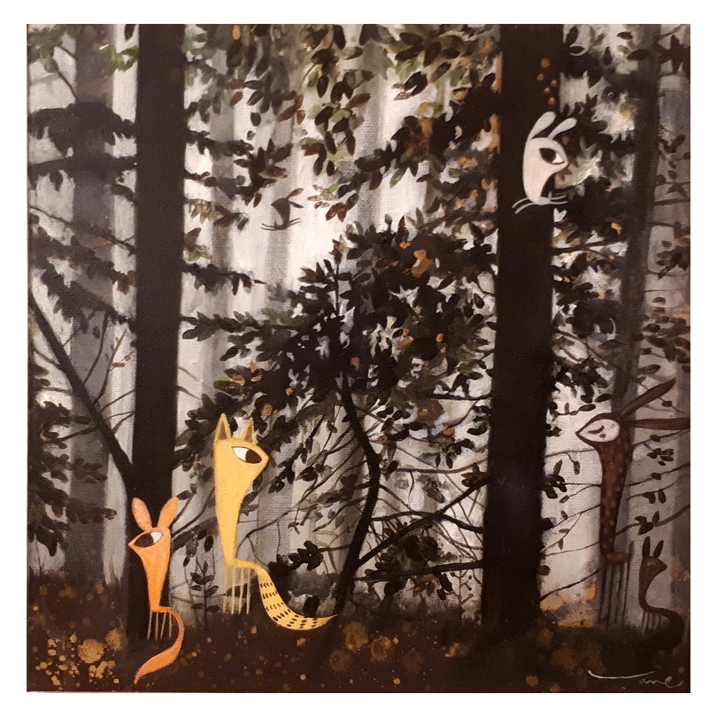 Guspis en el bosque, tableau de V. Linares