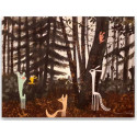 Familia Guspi en el bosque, cuadro de Vané