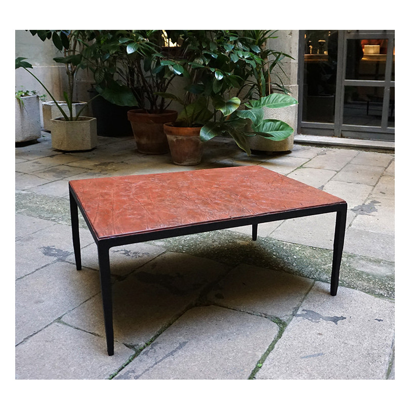 EMPREINTES Red coffee table by Josep Cerdá