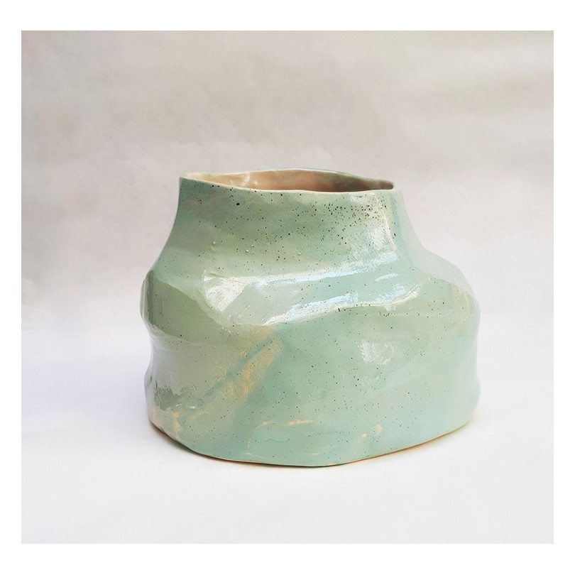 CUBISTA ceramic vase, one-off piece