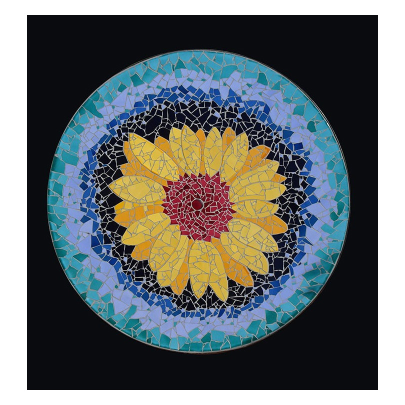 SUNFLOWER - Girasol mesa redonda en mosaico