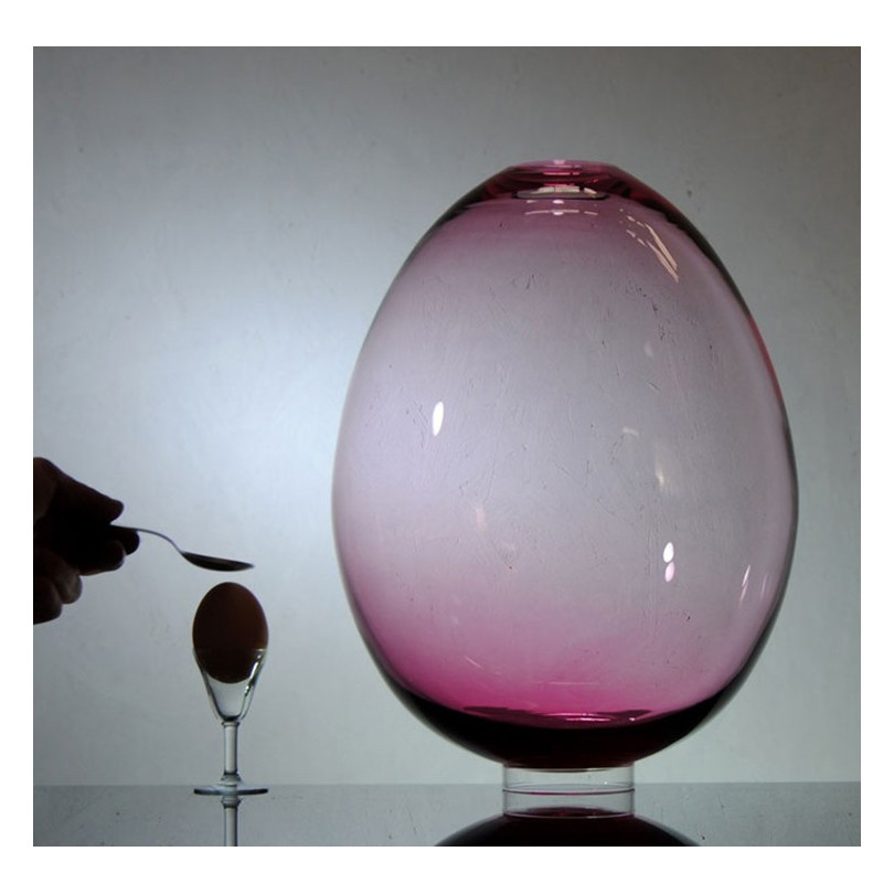 EGG vase, blown glass vase