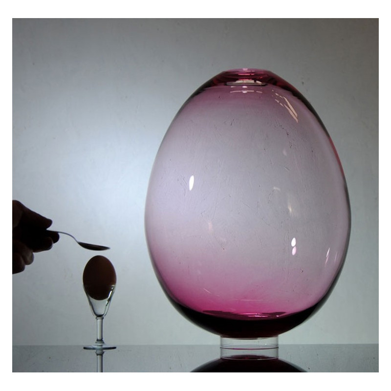 EGG vase, blown glass vase