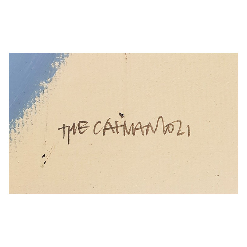 EL COLOR CON QUE SE MIRA peinture sur carton de The Catman