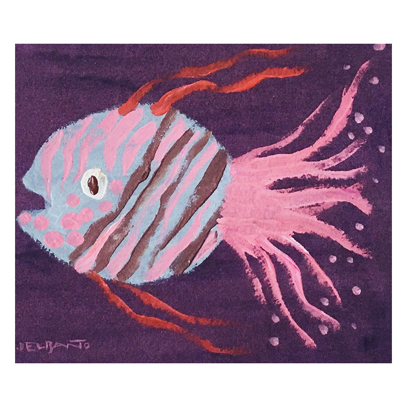 FUNNY FISH 08 painting by Susana del Baño