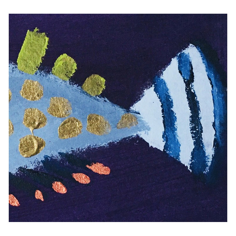 FUNNY FISH 12 painting by Susana del Baño