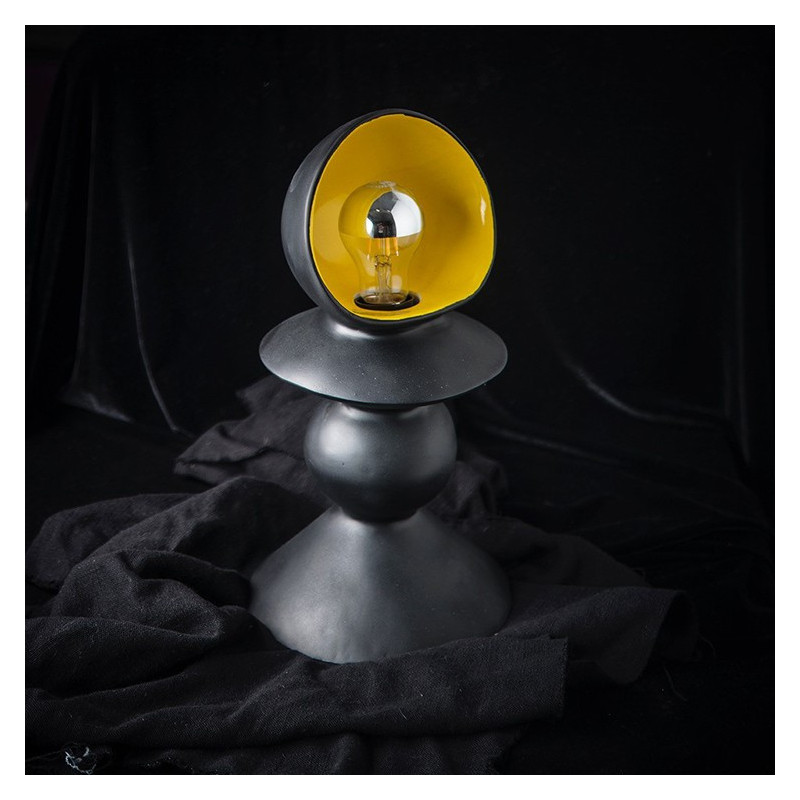 BLACK ARGINAUTA ceramic table lamp