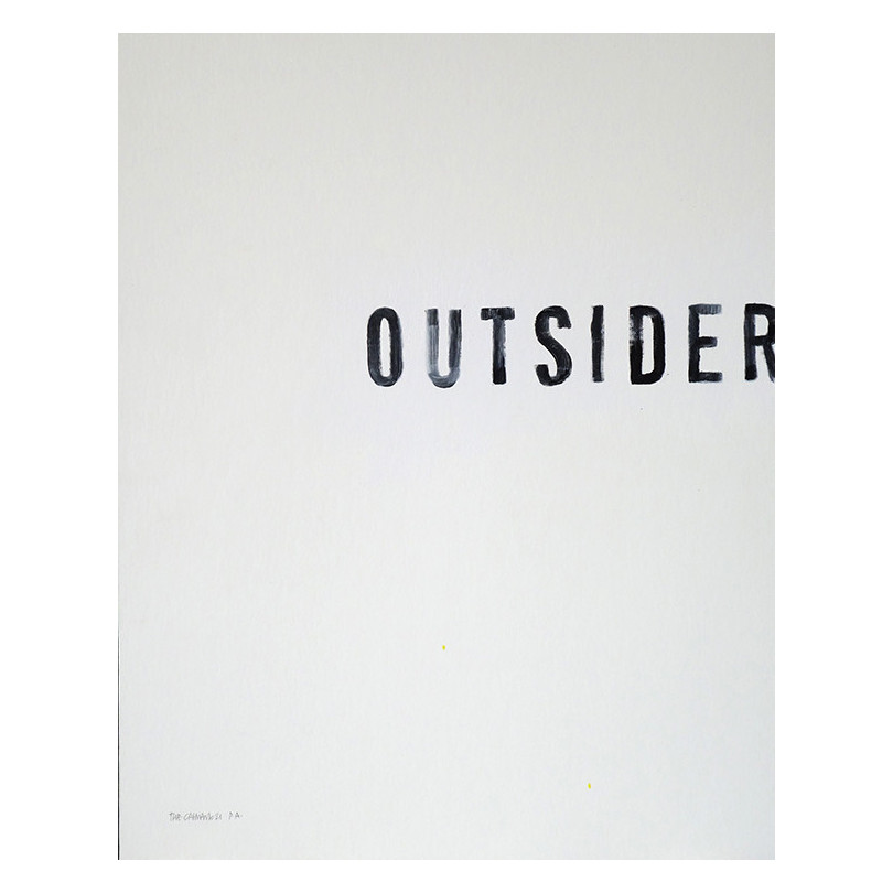 OUTSIDER affiche peinte à la main par The Catman