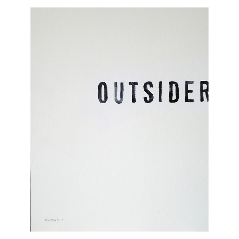 OUTSIDER hand painted poster by The Catman