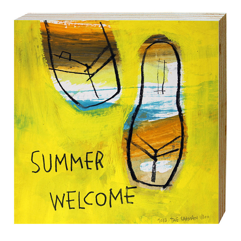 SUMMER WELCOME small painting by The Catman