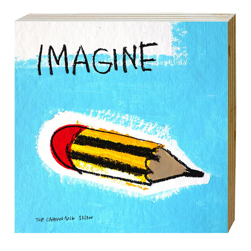 IMAGINE small painting by The Catman