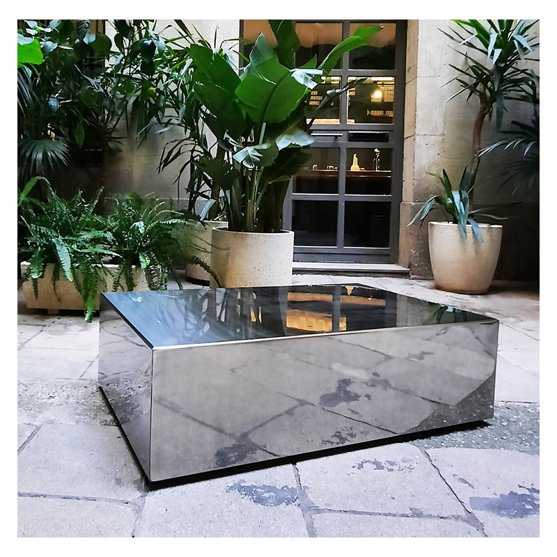 MONOLITH stainless steel coffee table