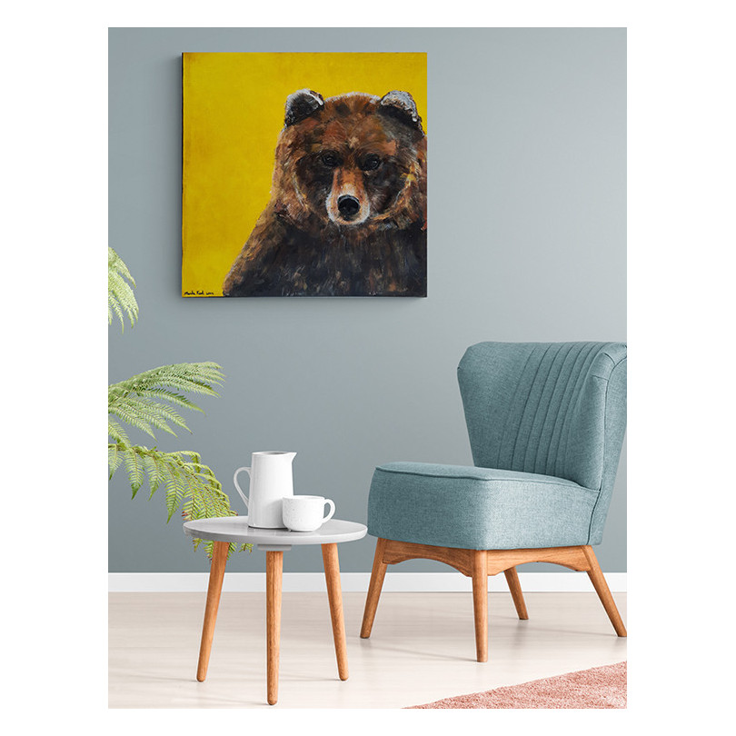 BEAR peinture, portrait d'ours de Marike Koot