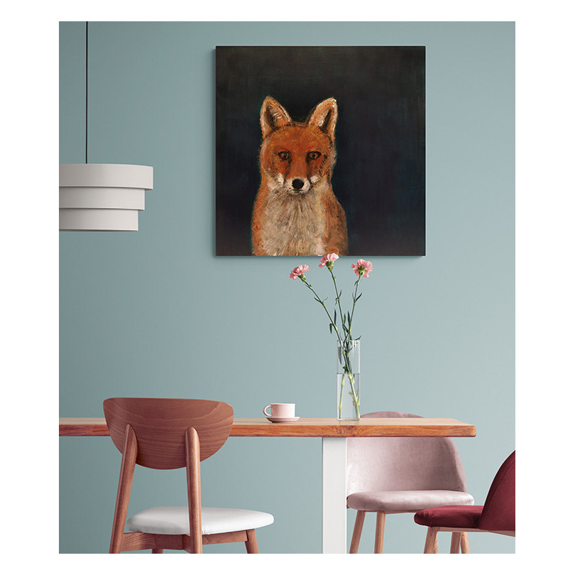 FOX painting, Fox portrait artwork by Marike Koot