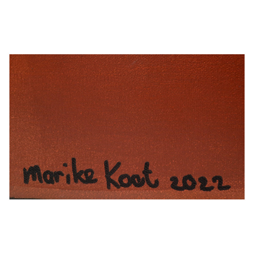 BADGER tableau, portair peint de blaireau par Marike Koot