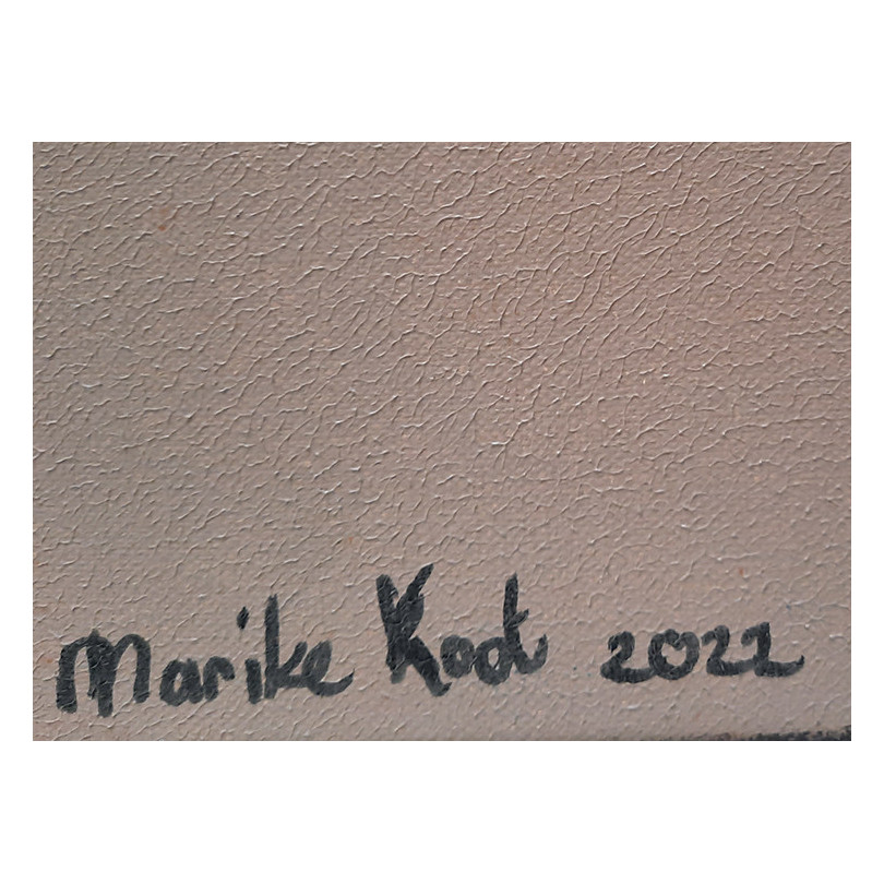 DEER pintura, retrato pintado de corzo por Marike Koot