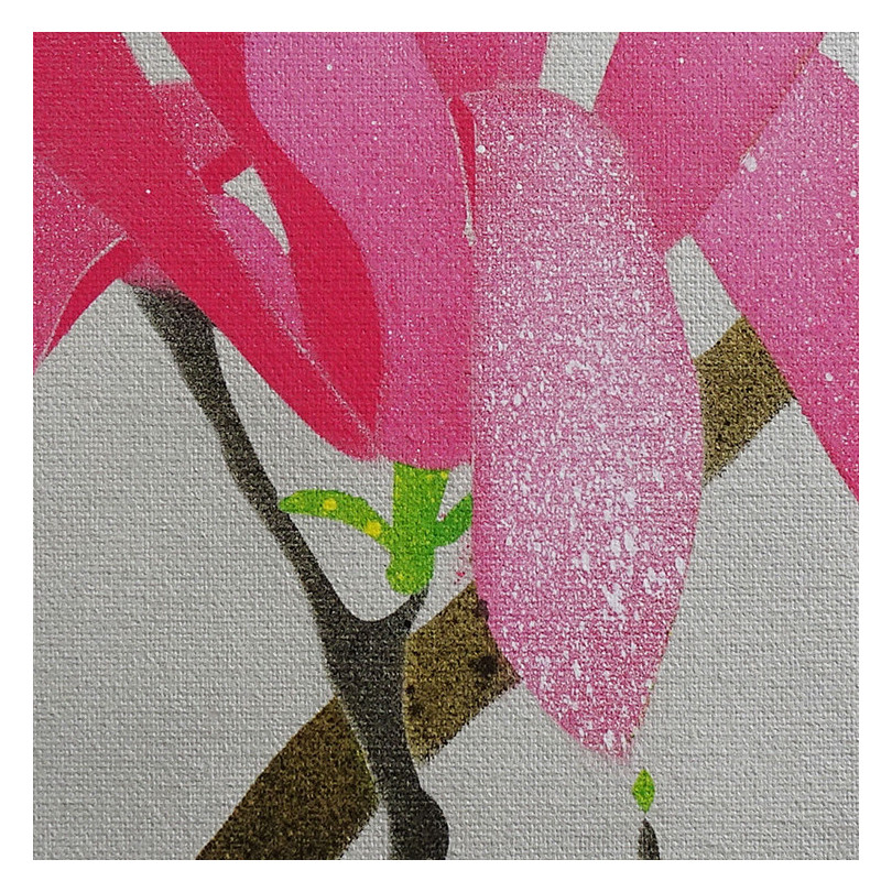 PALAIS ROYAL painting, magnolia flowers artwork