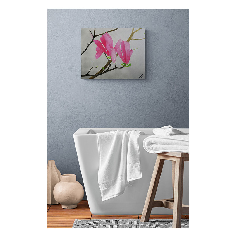 PALAIS ROYAL painting, magnolia flowers artwork