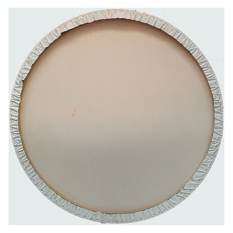PINK MOON pintura sobre lienzo circular
