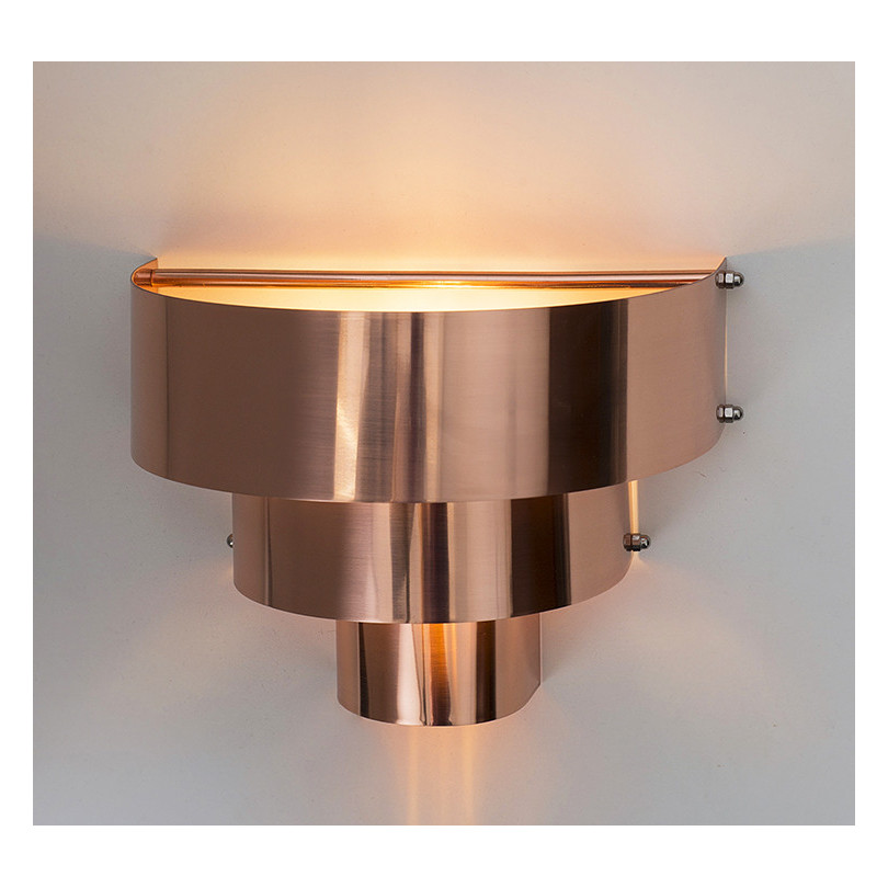 DECÓ wall shiny copper lamp