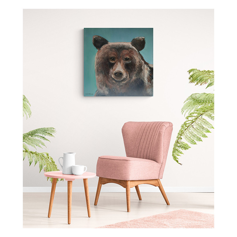 BROWN BEAR tableau, portrait d'ours par Marike Koot