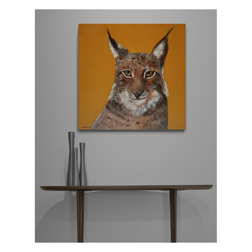 LINCE pintura, retrato de Lynx de Marike Koot