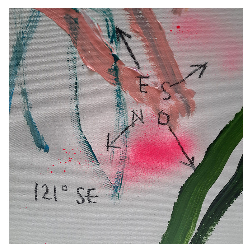 121 SE painting, large format artwork by The Catman