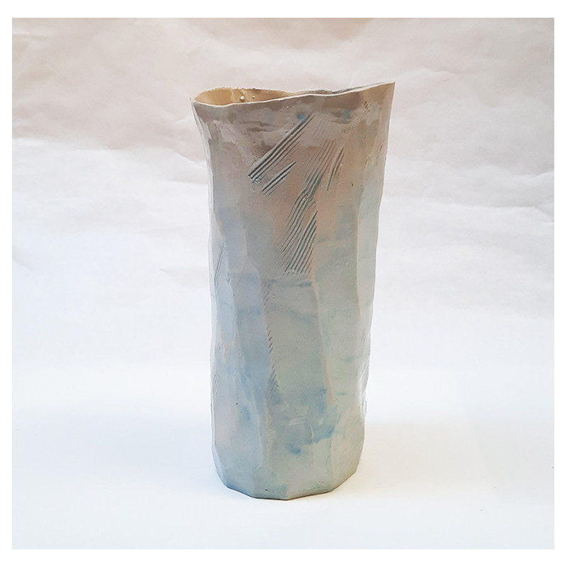 VERDE AGUA 01 vase, handmade pottery