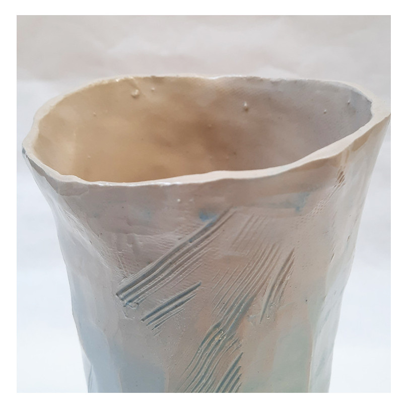VERDE AGUA 01 vase, handmade pottery