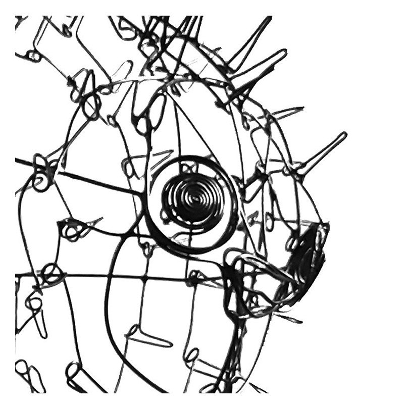 BLOW FISH wire sculpture