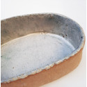 CHAMOTA PM plate in stoneware with grog