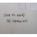 SALIR DEL AGUA painting, one-off piece by theCatman