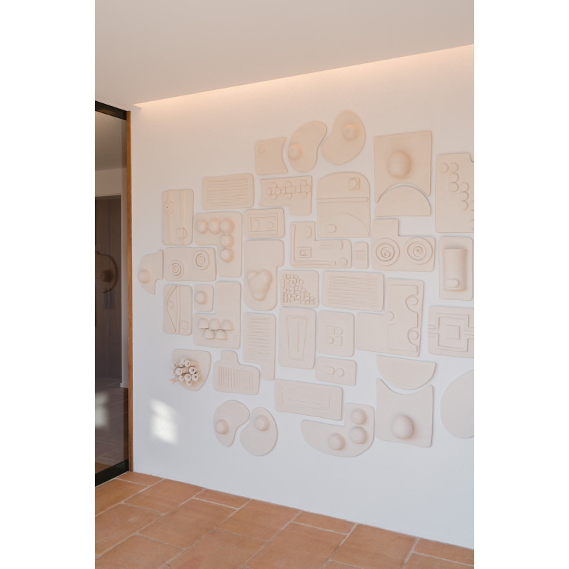 Ceramic wall sculpture by P. Ponte