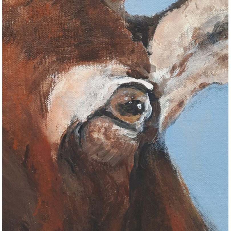 MOUFLON artwork. portrait painting by Marike Koot