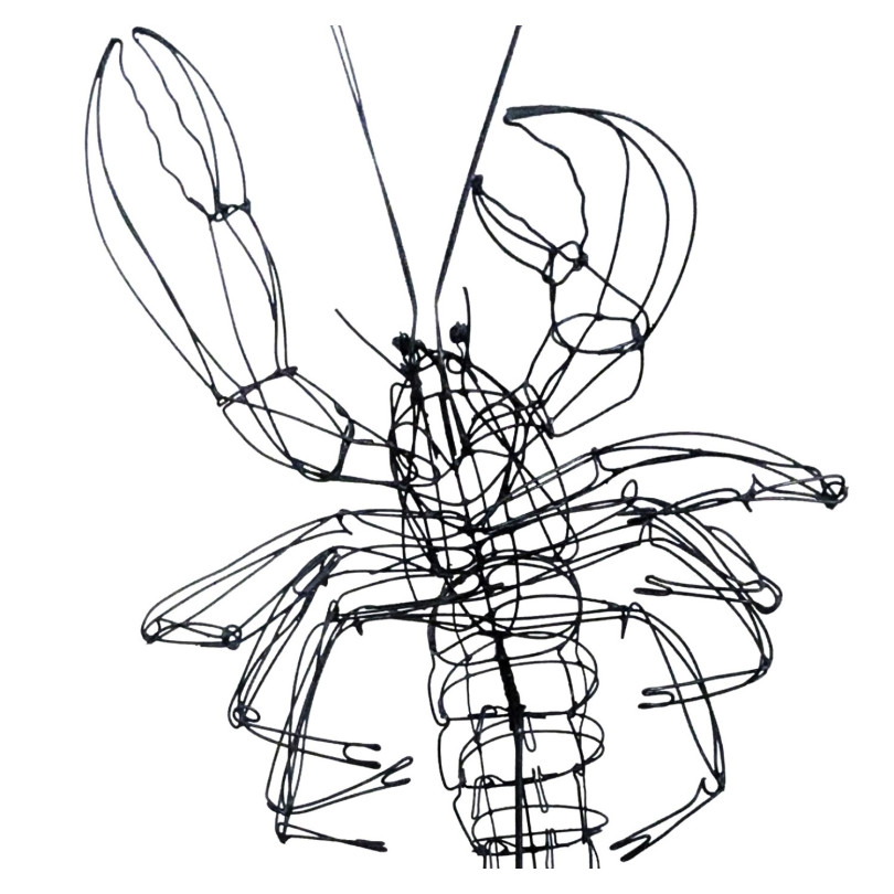 LOBSTER wire sculpture