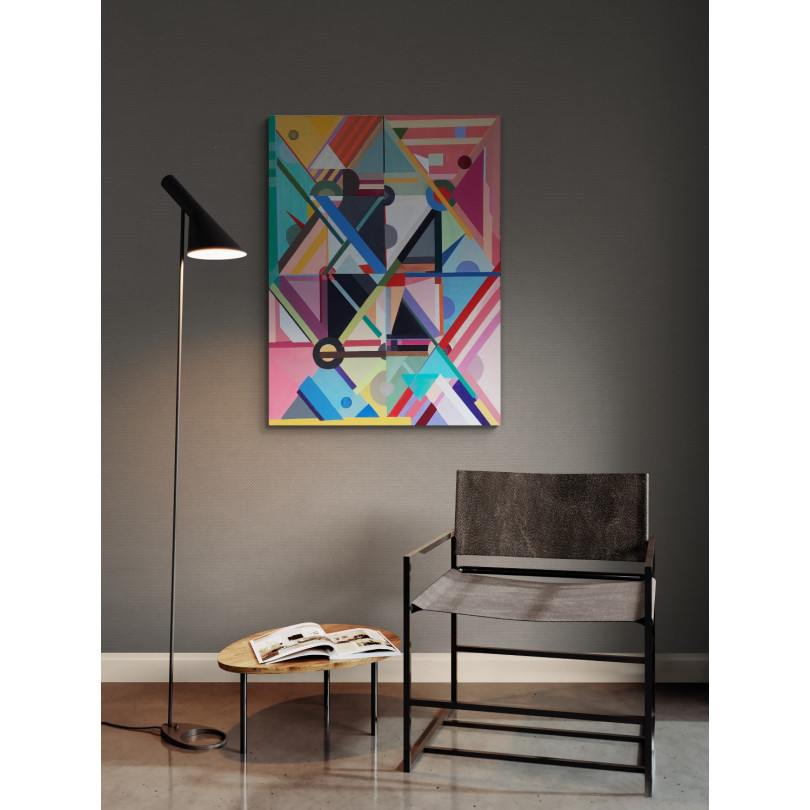 AD Infinitum Nº2 abstract geometric painting by Mainman