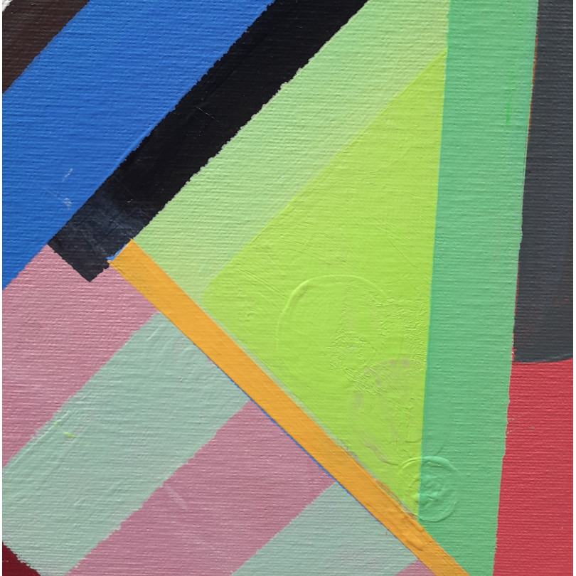 Geometric abstraction painting by Mainam (Pedro Martinez Marín)