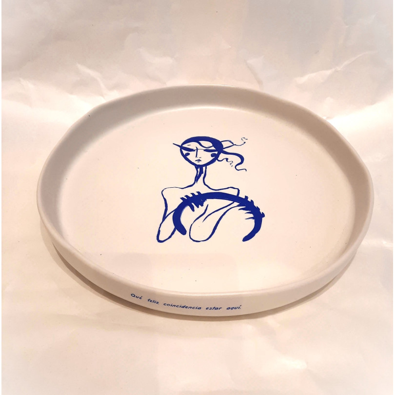 Contemporary stoneware plate