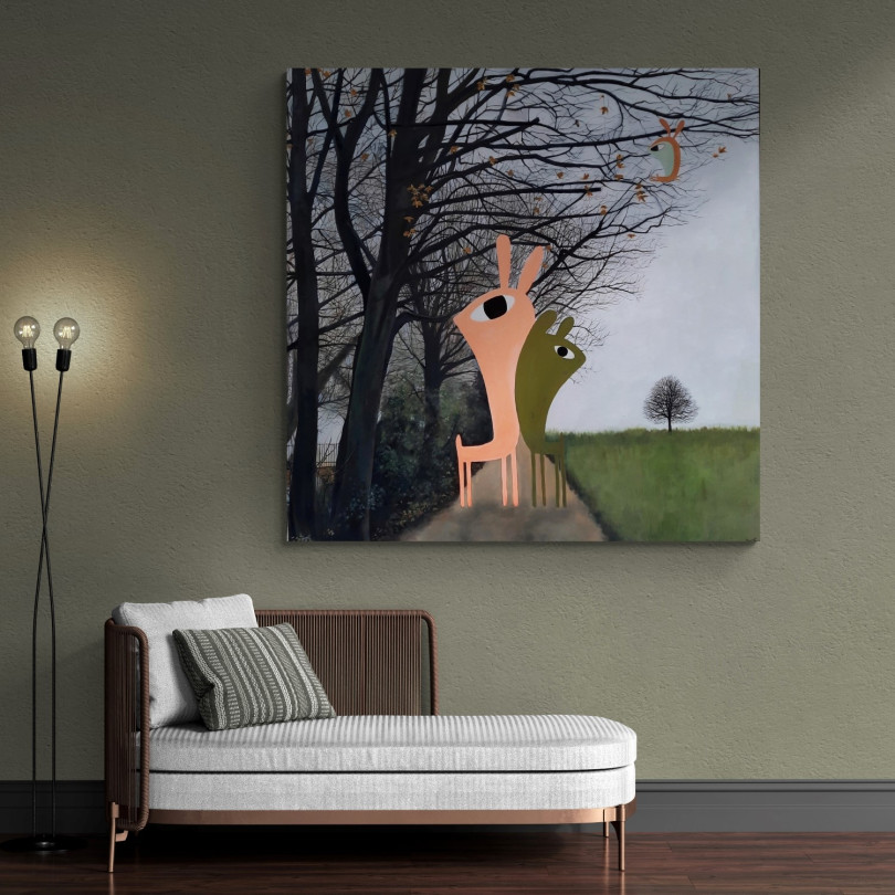 NEW BEGINNING oeuvre grand format de Vanessa Linares