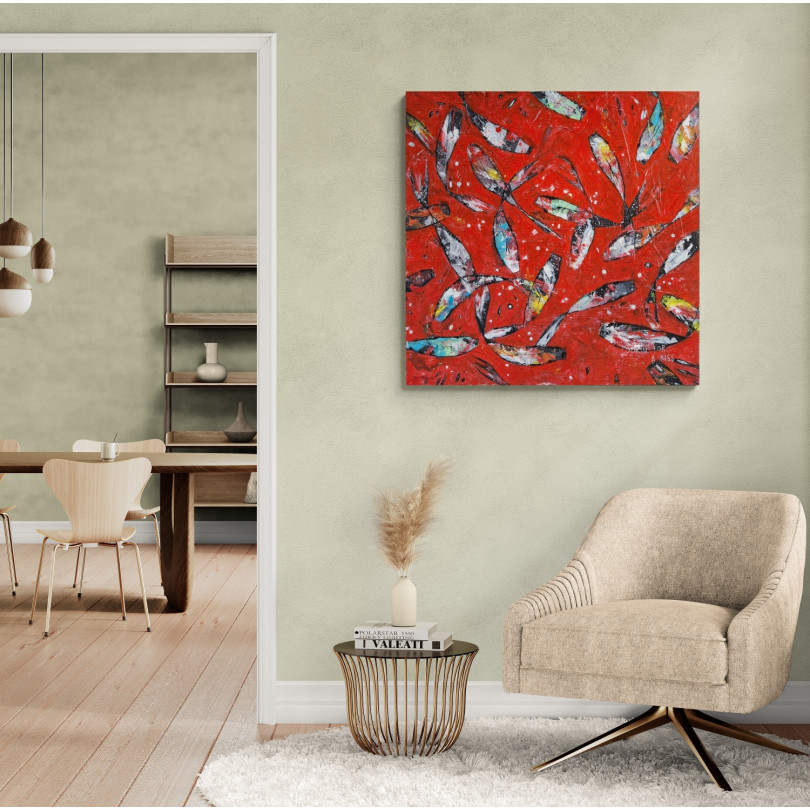 LOOKING FOR A KISS peinture orginale de The Catman pour la galerie Ici et Là