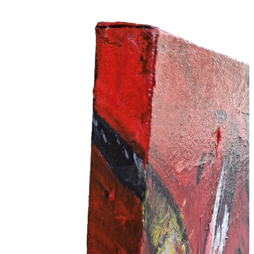 LOOKING FOR A KISS peinture orginale de The Catman pour la galerie Ici et Là