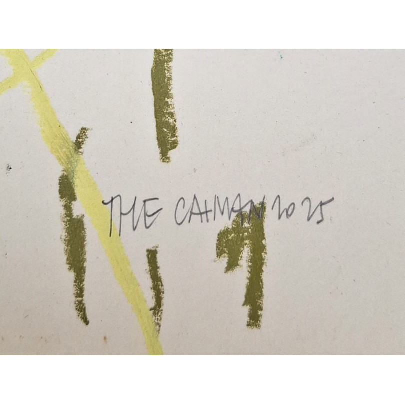 Dibujo contemporáneo del artista The Catman.Pieza única