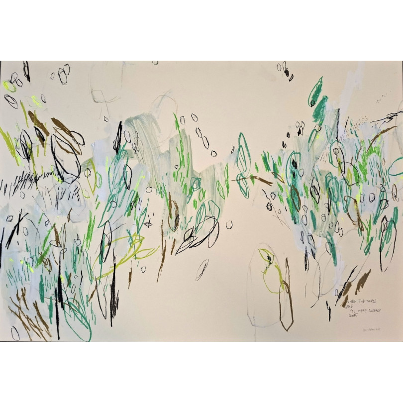 Dibujo abstracto y colorido del artista The Catman