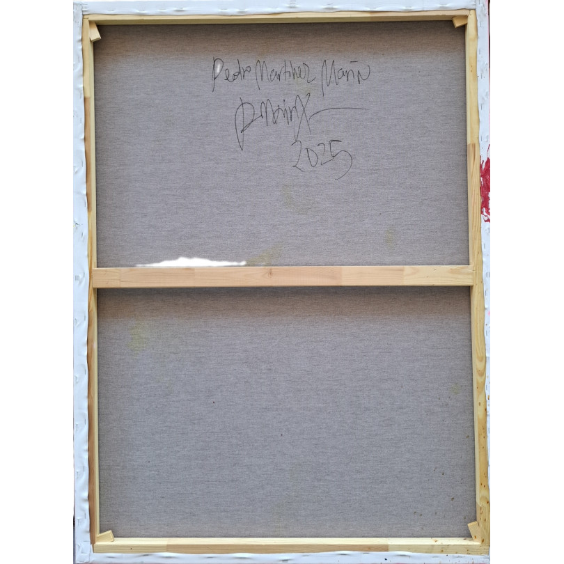 Obra abstracta y colorida inspirada de la naturaleza del artista Pedro Martinez Marín