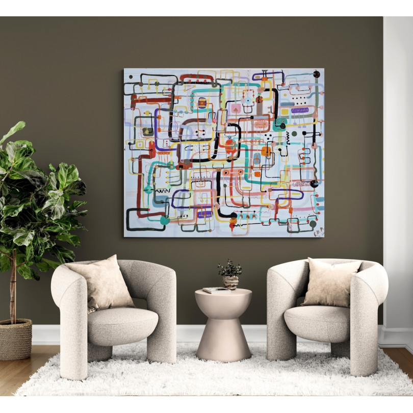 CONNECTIONS 03 Obra de grande formato de Pedro Martinez Marín