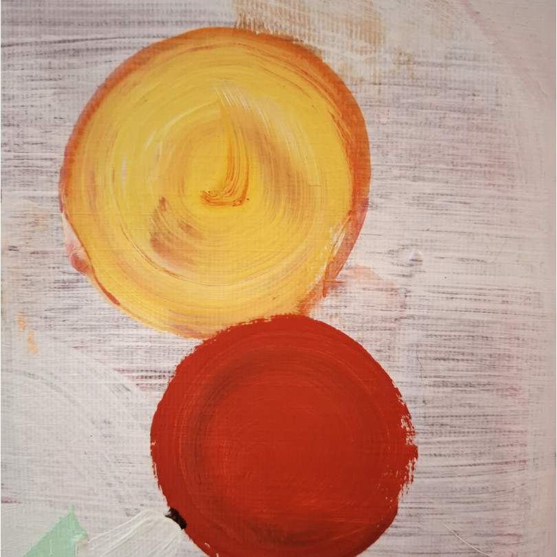 LABERINTO obra de colorida de grande formato de Pedro Martinez Marín