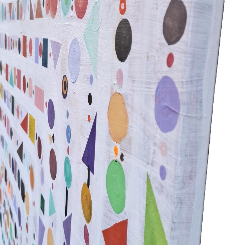 LABERINTO obra de colorida de grande formato de Pedro Martinez Marín